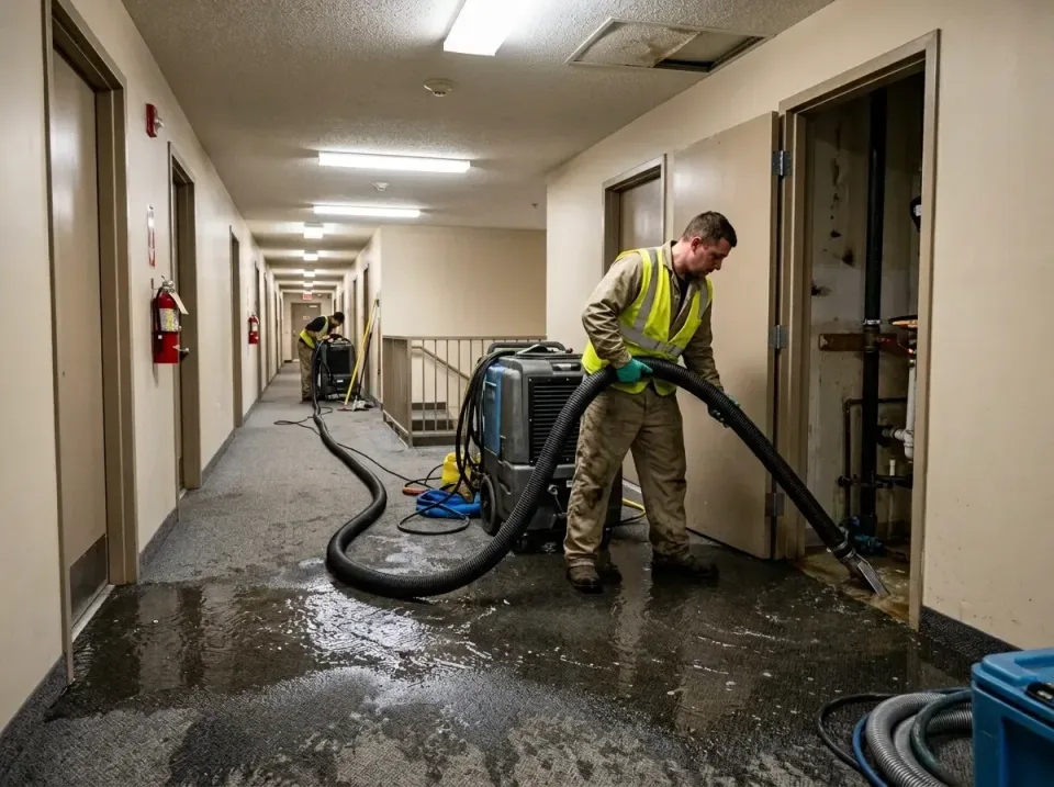 multi-unit-apartment-hallway-f-005 — frequently asked questions, Emergency Burst Pipe Water Extraction & Removal in Massanut…